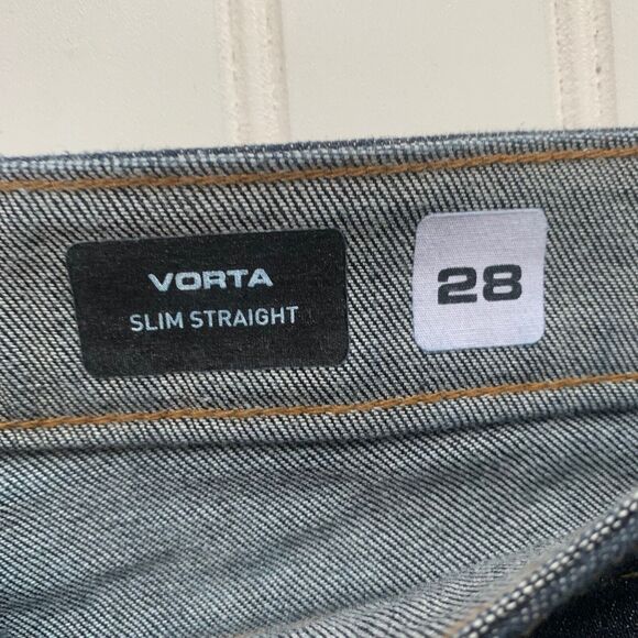 Volcom Vorta Slim Straight Fit Denim Dark Wash Blue Jeans Stretch Men's Size 28 - Picture 2 of 8